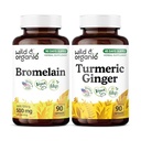 Bromelain 90 Capsules & Turmeric Ginger 90 Capsules