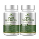 Pure Quercetin with Bromelain and Bioperine - Antioxidant Support, Extra Strong Formula with 1000mg, 1-Month Supply (Pack of 2)