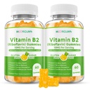 Vitamin B2 Gummies, 10mg Riboflavin Supplement for Kids & Adults, with Magnesium Glycinate, CoQ10 and Vitamina C, for Women and Men, Energy, Immune Wellness & Cellular Health Support, 120 Count