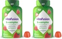 Vitafusion B-Complex Gummy Dietary Supplements, with 5 B Vitamins to Support Cellular Energy Production (1), Plus Vitamin C, Strawberry Flavor, 60 Count (Pack of 2)