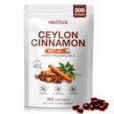 True Cinnamon Supplement Softgels Cherry with MCT Oil, 300 Count, Sri Lanka Sourced, Low Coumarin Formula, Gluten & Soy Free, Natural Wellness Support for Men & Women