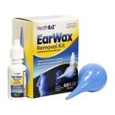 HealthA2Z® Ear Wax Removal Kit, Carbamide Peroxide 6.5%, Rubber Bulb & Dropper, 0.5 fl oz (15mL)