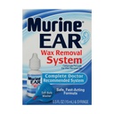 Murine Ear Wax Removal System | Complete Doctor Recommended System | 0.5 Ear Wax Removal Drops + Soft Bulb Washer