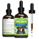 Pet Wellbeing Milk Thistle for Dogs - Organic Milk Thistle, Supports Healthy Liver Function & Detoxification - NASC Certified & Vet-Formulated - 4 oz Liquid