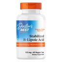 Doctor's BEST Stabilized R-Lipoic Acid Supplement 100 mg - R-Alpha Lipoic Acid Capsules for Men & Women, Formula with D-Biotin, Antioxidant & Metabolic Response Support, Vegan - 60 Veg Caps