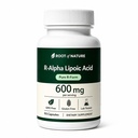 Root of Nature R-Alpha Lipoic Acid 600 mg with Coconut Oil, Alpha Lipoic Acid Supplement Antioxidant Formula