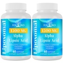 Fogoro Alpha Lipoic Acid 1500 mg-Liposomal ALA Supplement for Cellular Energy Production,Glucose and Lipid Metabolism,Free Radical Scavenger,120 Softgels