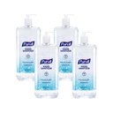 PURELL Advanced Refreshing Gel Hand Sanitizer, Clean Scent, 1.5 L Pump Bottle, 4/Carton