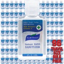 BushKlawz EcoFinest 2oz Hand Sanitizer Bulk Pack 96 PIECE No Rinse 75% Alcohol Travel Size Individual (BULK 96 PACK) NDC 54237-001-01