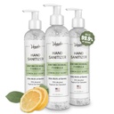 Veeda Scented Hand Sanitizer with Lemon Zest Scent - Moisturizing Clear Gel with Vitamin E & Antimicrobial Formula- Contains 70% Ethyl Alcohol - Hand Sanitizer Travel Size, Made in USA (3 x 8 fl. oz)
