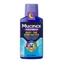 Mucinex Nightshift Maximum Strength Severe Cold & Flu, Nighttime Multi-Symptom Relief, Pain Reliever, Fever Reducer, Cough Suppressant, Nasal Decongestant, Antihistamine, 6 FL OZ