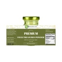 Premium Organic Heart-Nourishing Four Treasures Powder (Notogingseg+Dendrobium+Ginseng+Salvia), 40g, 100% Pure, No Sugar Added