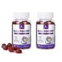 120 Gummies Sambucus Elderberry Gummies - Immune Support for Adults and kids 4+ 5 in 1 with Vitamin C, Zinc, Yeast β-glucan, Probiotics Complex, Nature Elderberry Supplement, Non-GMO, Gluten Free