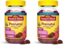 Nature Made Prenatal Gummies with DHA and Folic Acid, Prenatal Vitamins for Women for Daily Nutritional Support, 60 Gummies, 30 Day Supply,(Pack of 2)