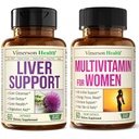 Vimerson Health Liver Cleanse & Women’s Liquid Multivitamin – Daily Detox & Vitality Support for Women