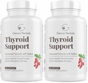 Thyroid Support - Advanced Formula with Iodine, Supports Metabolism & Energy, Supports Healthy Thyroid. Non-GMO Thyroid Supplement - 60 Capsules (Pack of 2)