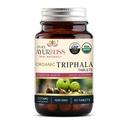 Triphala Tablets, 500mg, 90 Count | Organic, Digestive Health & Gut Detox Support, Ayurvedic Blend with Amla, Haritaki & Bibhitaki, 100% Organic