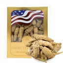American Wisconsin Ginseng Root 8oz 100% Authentic Hand-Selected Cultivated Wisconsin Farmed American Wild Ginseng Energy for Men & Women Medium 8oz/Box