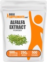 BulkSupplements.com Alfalfa Extract Powder - Alfalfa Supplement, Green Superfood Powder - Vegan & Gluten Free, Green Supplements - 500mg per Serving, 250g (8.8 oz) (Pack of 1)