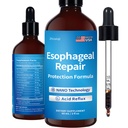 Nano Esophageal Drops, No Aftertaste, Digestive, Acid Reflux, Heartburn & Throat, Slippery Elm Bark, L-Carnosine & Aloe Vera Extract, Non-GMO, 2 oz