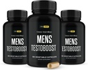 Mens Testboost Max Pills, Mens Testboost for Strength and Stamina, Testoboost Support Increase Energy (Single Pack, 90 Capsules) (3-Bottles)