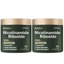 Airboy NAD+ Supplement with Nicotinamide Riboside Resveratrol & Quercetin 900 mg, NMNH Alternative for Men and Women Support Anti-Aging, Energy, Focus - 80 x 2 Pack Capsules
