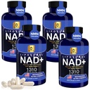 Nicotinamide Riboside Formula with Trans-Resveratrol – 1310mg Per Serving (2 Capsules), with Niacin (Vitamin B3), Dietary Supplement, 60 Capsules (Pack of 4)