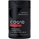 Sports Research CoQ10 200mg Capsules - Premium Coenzyme 10 Supplement with Coconut MCT Oil - Vegan Certified, Non-GMO Verified & Gluten Free - 90 Veggie Softgels