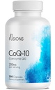 Infusions Pure CoQ10 200mg 200 Capsules (Coenzyme Q10) High Absorptions Vegan Gluten Free Non-GMO