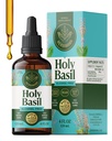 HERBAMAMA Tulsi Holy Basil Tincture - Vegan Mood & Relaxation Support with Holy Basil Leaf Extract Drops - Non-GMO, Alcohol & Sugar-Free Liquid Supplement, 84-Day Supply