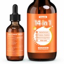 Parasite Cleanse Drops for Humans & Kids – Herbal Gut Cleanse & Detox Supplement with Wormwood, Black Walnut & Chlorella, Gut Support, Alcohol-Free, Orange Version, 2oz