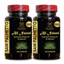 Saw Palmetto Extract 1000mg - Support Male Vitality & Comfort, Supports Healthy Urinary Flow & Overall Male Wellness & Vitality - 2 Bottles 200 Capsules