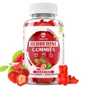 Berberine Gummies with Ceylon Cinnamon High Potency Berberine HCL Supplement for Immune and Metabolism Support, Sugar Free, Strawberry Flavor - 60 Count