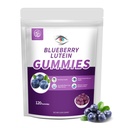 Hudetex Blueberry Lutein Gummies with 120 Count - 2 Month Supply, Eye Health Support Supplement for Kids and Adult, Contains Blueberry Juice (30 mg/Gummy) & Lutein (20 mg/Gummy)