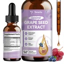 Totaria Grape Seed Extract Liquid Drops | High Potency 95% Polyphenols Antioxidant Supplement for Skin, Heart & Immune Support | Vegan, Gluten Free | Alcohol-Free & Non-GMO | 2FL