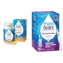 TheraTears Omega 3 Supplement, 1200mg, 90 ct (Pack of 1) & Dry Eye Therapy Lubricating Eye Drops for Dry Eyes, Preservative Free Eye Drops, 30 Single-Use Vials