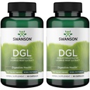 Swanson High Potency DGL (Licorice) - Herbal Supplement Promoting Digestive Health & GI Tract Support - Natural Stomach Soother Made with Licorice Root Extract - (90 Capsules, 750mg Each) (2 Pack)