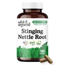 Wild & Organic Stinging Nettle Root Capsules - Stinging Nettle Root Extract - Supplement for Men and Women - 180 Vegan Capsules - 180 Days Supply - Non-GMO, Gluten-Free, No Fillers