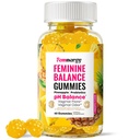 Feminine Balance Probiotic Gummies for Women - Vaginal Health & pH Balance Natural Gummy Supplement with Probiotics Pineapple Cranberry Vitamin C - Women's Healthy Odor & Flora Support - Gluten-Free