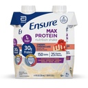Ensure Max Protein Shake | Cherry Cheesecake | Ready to Drink | 30g Protein for Muscle Health | 1g Sugar, 4g Fiber | 11 fl oz, 4 Pack