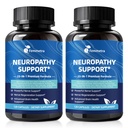 Nerve & Peripheral Neuropathy Support Supplement with 1200mg R-Alpha Lipoic Acid L-Carnitine Vitamin B12 B1 B6 D3 E Folate Lions Mane NAC Magnesium Turmeric - Liver Detox, Antioxidant & Mental Support