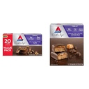 Atkins Endulge Peanut Butter Cups, Dessert Favorite, Low Carb, 0g Sugar, 20 Count & Endulge Chocolate Caramel Mousse Bar, Dessert Favorite, 1g Sugar, High in Fiber, 5 Count