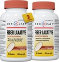GeriCare Fiber Laxative - 625mg Calcium Polycarbophil Supplement - Gentle Effective OTC Relief for Constipation and Hemorrhoids - Insoluble Fiber Caplets 90 Count (Pack of 2)