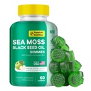 Sea Moss Gummis with Shilajit, Ashwagandha & Astaxanthin, Rich in Minerals & Vitamins for Immunity, Gut Health & Energy - Superfood Sea Moss Supplements - 60 Gummis