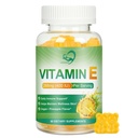 Laicuherb Vitamin E Gummies for Skin & Immune, Pineapple Flavor 268mg Per Serving Vitamin E 400 IU Gummies for Adults, 60 Count Sugar-Free Gluten-Free Vegan Gummy for Daily Wellness