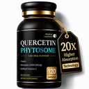Quercetin Phytosome 500mg & Fisetin 150mg, 120 Capsules | Bioavailable Quercetin Phytosome 500mg with Fisetin & Bromelain supports seasonal comfort, respiratory and immune health.