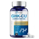 GHK-Cu Copper Peptide Supplement, 120 Vegan Capsules Copper Peptides Formula, Supports Collagen Production, Skin Care & Hair Growth, Fast Absorbing, 120 mcg per Serving