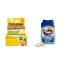 Dramamine Motion Sickness Relief 18 Count and TUMS Antacid Chewable Tablets Heartburn Relief Assorted Fruit 12 Count