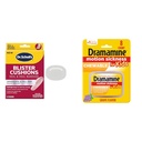 Dr. Scholl's Blister Cushions 8 ct & Dramamine Kids Chewable Motion Sickness Relief Grape 8 Count