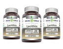 Amazing Formulas Lecithin 1200 mg Softgels Supplement | High Potency | Non-GMO | Gluten Free (3 Pack, 240 Count)